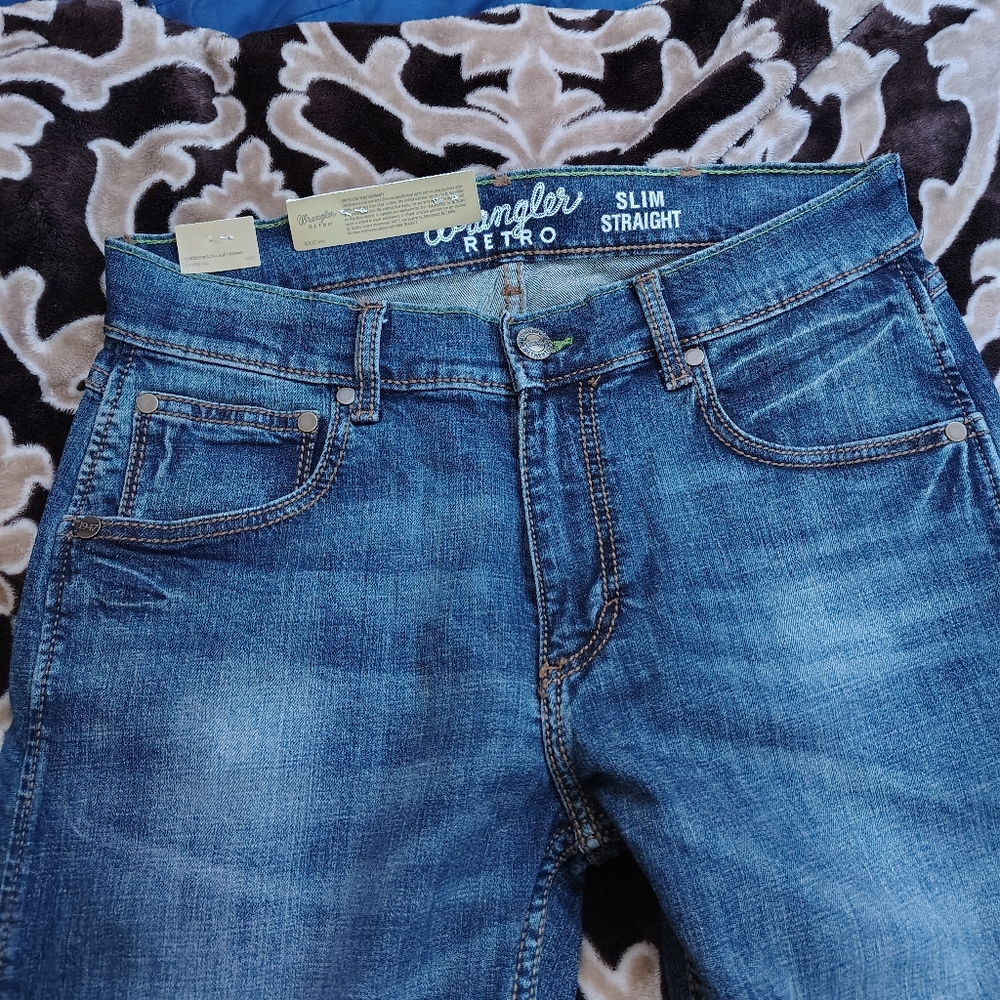 Wrangler Retro Slim Straight Leg Jean Denim 30x32 Style # 10WLT88BZ